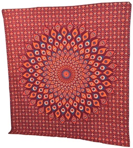 Tapiz bohemio para decoración de pared, arte abstracto, estampado en tela, decoración interior cuadrada, flores, plantas, patrón, estilo bohemio - Product Image 4