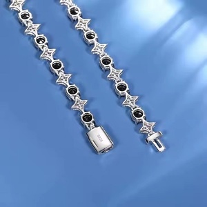 Hip Hop Cuban Link <b>Chain</b> for <b>Men</b> in 14K/ 18K Yellow Gold and Round Brilliant Cut Lab Grown <b>Diamond</b> <b>Chain</b> - Product Image 2