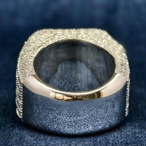 Custom Luxury Baguette Cut VVS Diamond <b>Fine</b> <b>Rings</b> Iced Out Hip Hop 925 Sterling Silver Party Unisex <b>Ring</b> <b>Fine</b> Jewelry - Product Image 2