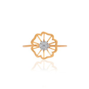 Diamante radiante de 0.07 quilates, certificado por IGI, color H-I, corte brillante natural, claridad VS-SI, en oro amarillo macizo. - Product Image 2