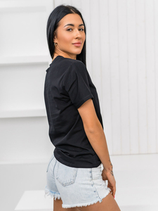 T-shirt pour femme de haute qualité, personnalisable, imprimé, coupe ajustée, manches courtes, grande taille, respirant, séchage rapide, 100% coton - Product Image 3