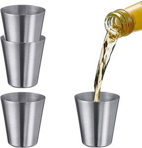 Mini-gobelet à vin et spiritueux personnalisé avec logo, verre à shot en acier inoxydable de 2 oz - Product Image 5