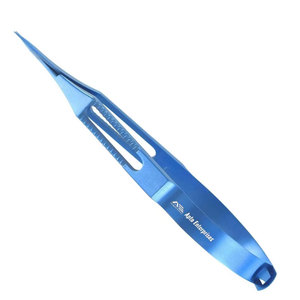 Pinzas Quirúrgicas Oftálmicas de Alta Calidad e Instrumentos de Cirugía Ocular de Precisión, Tijeras Rectas para Iris con Recubrimiento de Titanio - Product Image 4