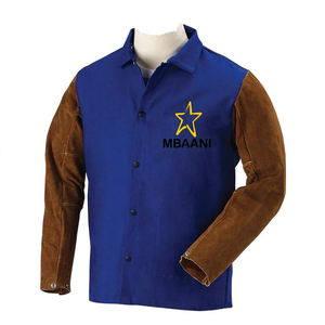 Chaqueta de Seguridad para Fábrica y Taller M.BAANI LEATHER INDUSTRY, Impermeable, Reflectante, Ignífuga, Anti-Calor, Transpirable, Nivel D de Protección - Product Image 1