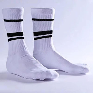 Econex Sports Yellow Crew Non-Slip <b>Socks</b> Geometric Pattern Breathable Seamless Spandex/Nylon/Cotton for Basketball Women Winter - Product Image 2