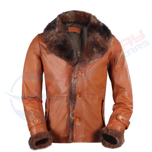 Chaqueta de Motociclista Clásica para Hombre, de Cuero Suave, Estilo Retro, Forro Cómodo, con Bolsillos con Cremallera Funcionales - Product Image 5