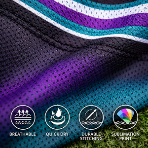 ผู้ผลิตเสื้อเบสบอลแบบ OEM ตามสั่ง ผ้าโพลีเอสเตอร์ 100% แห้งเร็ว ระบายอากาศได้ดี พิมพ์ลายชื่อและหมายเลขผู้เล่นแบบซับลิเมชั่น - Product Image 3