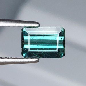 Turmalina verde natural, corte esmeralda, piedra preciosa suelta, cristal verde para la fabricación de joyas, anillo, colgante - Product Image 5
