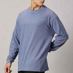 Camiseta de Diseño Moderno, Suave, Elegante y Cómoda para Uso Diario, Transpirable, Ligera, con Diseño de Waffle y Tacto Suave - Product Image 5