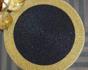 Mantel Individual de Vidrio con Cuentas Estilo Americano, Resistente al Calor, Redondo, para Comedor, Cocina, Restaurante, Bodas, Fiestas, Eventos, Catering - Product Image 3