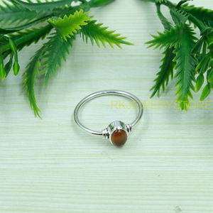 Bague en argent sterling 925 de qualité supérieure avec cornaline rouge, design artisanal, bague en pierre précieuse, bijoux en cornaline, cadeau de Noël - Product Image 5