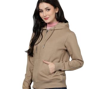 ผู้หญิงโลโก้ที่กําหนดเองซิปขึ้นมีคุณภาพสูงhoodiesพัฟพิมพ์หนักน้ําหนักว่างเปล่าrhinestoneธรรมดาเสื้อกันหนาวหมวก - Product Image 2