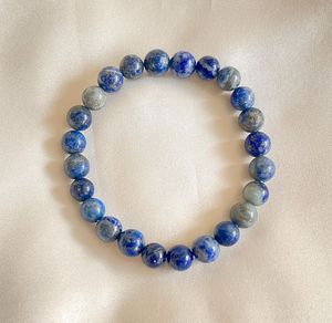 Meilleure Qualité Lapis Lazuli Bracelet En Gros Cristal De Guérison Naturelle Pierre Précieuse Lapis Lazuli 8mm Bracelets pour Hommes et Femmes - Product Image 1