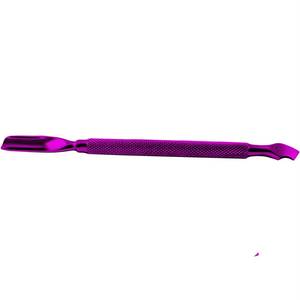 Pousse-ongles double face en acier inoxydable pour manucure avec poignée texturée et design à double tête - Product Image 2