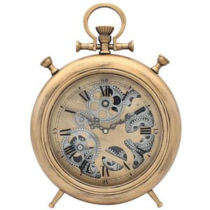 Luxury Vintage Wall <b>Clock</b> Metal Skeleton Watch Style Decorative <b>Large</b> Wall <b>Clock</b> for Living Room Home Decor For Gifting - Product Image 4