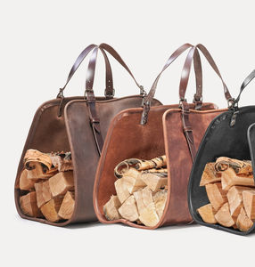 Porte-bois vintage en cuir de vache véritable, fait main, le meilleur sac de transport en bois, porte-bois en cuir - Product Image 2