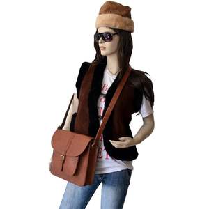 Bolso Tote de Cuero de Búfalo Suave Estilo Retro, Resistente al Agua, con Cierre, Elegante Bolso de Hombro y Mensajero para Oficina - Product Image 2