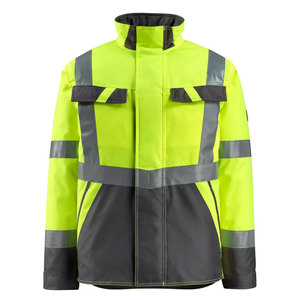 Wholesale High Visibility Construction Workwear Jacket Hi Vis Workwear Waterproof Feature Softshell Safety Jackets - Product Image 3