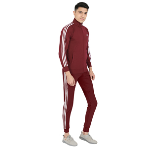 Conjunto Deportivo para Hombre, Estilo SUTRA, Taiwan, Otoño, Elástico en 4 Direcciones, Ajustado, Color Sólido, Cómodo, Terciopelo Premium, Ropa Deportiva para Correr - Product Image 5