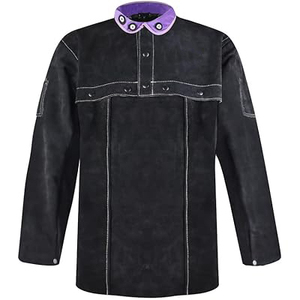 Vestes de travail à manches longues résistantes à l'usure en cuir de vachette, vestes de haute qualité pour soudeurs, très demandées - Product Image 2