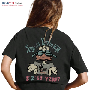 Camiseta de verano Fabricantes de ropa al por mayor Ropa de calle personalizada Camisetas de mujer de algodón 100% liso Ropa de talla grande para hombres - Product Image 1