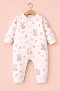 ชุดรอมเปอร์เด็กแขนยาว พรีเมียม ผลิตจากใยไผ่ 95% ผสมสแปนเด็กซ์ 5% เนื้อผ้านุ่ม ระบายอากาศดี เป็นมิตรต่อสิ่งแวดล้อม แห้งเร็ว อ่อนโยนต่อผิว ติดกระดุมแป๊ก - Product Image 2