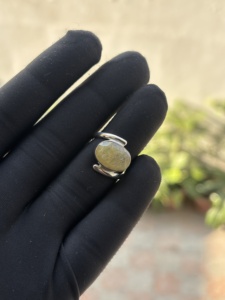 925 Sterling <b>Silver</b> Trending Handmade <b>Ring</b> Gift For Her Golden Rutile Gemstone <b>Ring</b> Jewelry For Women <b>Silver</b> <b>Boho</b> Style Jewelry - Product Image 3