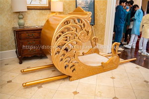 Indian Wedding Bride Ceremony <b>Doli</b> Brass Metal Elephant Carved Open <b>Doli</b> Wedding New Style <b>Doli</b> for Bride USA Wedding Decor - Product Image 4