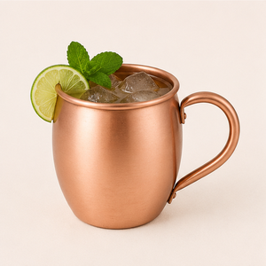 Mug à Moscow Mule en cuivre pur fait main, design martelé, pour bar et cadeaux, vente en gros, logo personnalisé, tasse à cocktail - Product Image 2