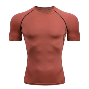 <b>Men</b> <b>Compression</b> <b>Shirt</b> Long Sleeve Performance Sports Top with Four Way Stretch Fabric Breathable Quick Dry Construction - Product Image 2
