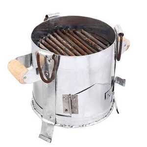 Barbecue au charbon de bois en acier inoxydable avec grille amovible - Product Image 1