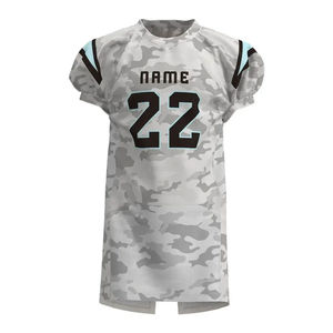 Uniforme de Fútbol Americano para Hombre, Conjunto de Camiseta y Pantalones de Camuflaje, Impresión Sublimada, Ajuste Atlético, Absorbe la Humedad - Product Image 2