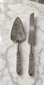 Ensemble de serveurs à gâteau décoratifs avec poignées élégantes pour la restauration à domicile de luxe, les cadeaux de mariage et les collections de vaisselle haut de gamme - Product Image 4
