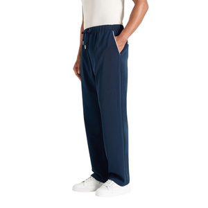 Mens Full <b>Zip</b> Stand Collar Solid Streetwear Tracksuit Straight Leg <b>Trousers</b> Contrast Piping <b>Side</b> Pockets 2 Piece Wholesale - Product Image 4