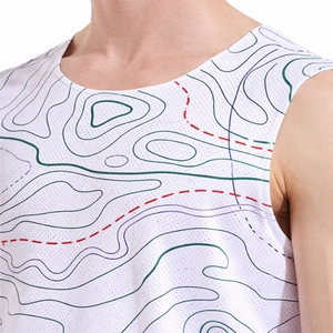 เสื้อกล้ามผู้ชายพิมพ์ลายทั้งตัว แขนกุด สำหรับออกกำลังกาย ฟิตเนส เล่นกีฬา ระบายอากาศ แห้งเร็ว ทรงแอธเลติก รับตัดเย็บตามแบบ - Product Image 5