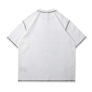 T-shirt surdimensionné épais 100% coton pour homme, t-shirt en coton lourd de haute qualité, design de logo personnalisé - Product Image 3