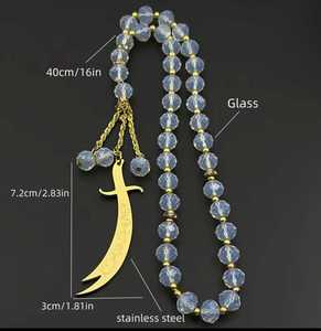 Tasbih de Alta Calidad para Uso Musulmán, Estilo Turco, Cuentas de Cristal, Cuentas de Oración Islámicas, 100 Cuentas para Rezar, Tasbeeh - Product Image 3