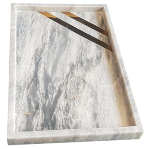 Marvelous Design <b>Table</b> Decorative Food Serving Tray Tea and <b>Coffee</b> Serving Tray Made of Marble Tray for Hotel Restaurant Supply - Product Image 4