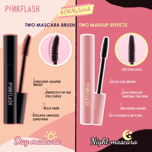 มาสคาร่า PINKFLASH PF-E08 มาสคาร่าขายดีที่สุด สำหรับขนตาที่ยาวและหนา สีดำ - Product Image 5