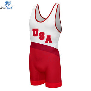 <b>Mens</b> <b>Wrestling</b> <b>Singlet</b> Custom Team Front 100% Polyester Quick Dry Breathable Lightweight Durable Sportswear Training Gear Custom - Product Image 3