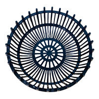 Pots de fleurs et jardinières en plastique GRP/FRP de style moderne vietnamien de qualité supérieure GLB-300, diamètre carré de 300 mm pour jardin