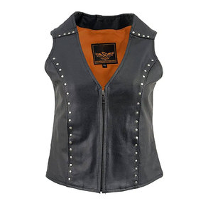 Chaleco de Cuero para Mujer, Elegante y de la Mejor Calidad, Precio al por Mayor, Cómodo, Personalizado con Logotipo Impreso - Product Image 1