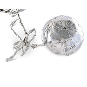 Bol décoratif élégant en forme de fleur 2 en 1, idéal pour servir aux invités et présenter en cadeau, article de décoration d'intérieur de luxe en provenance d'Inde - Product Image 2