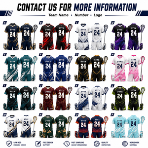 Uniformes de lacrosse personnalisés avec noms et numéros d'équipe, uniformes de lacrosse réversibles unisexes, sublimation respirante - Product Image 4