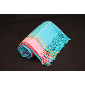 Serviette Peshtemal Kikoy en coton - Design rayé moderne et luxueux, séchage rapide, écologique, pour la plage, promotion de la marque (taille personnalisée) - Product Image 4