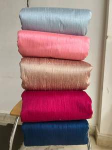100% Pure Dupionne <b>Raw</b> <b>Silk</b> <b>Fabric</b> Luxury Handwoven Dyed Abrasion-Resistant Material for Bridal Wedding Dress Upholstery - Product Image 5