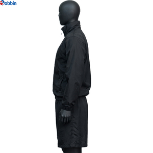 Comfortable Custom Logo Reflective Patchwork <b>Zip</b> up Jacket Nylon Sports Shorts Sets Tracksuits Unisex Men Windbreaker Short Sets - Product Image 1