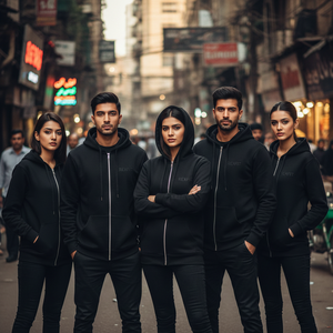 Rexfit Sports Custom Embroidery Printed Zip Hoodie <b>Thick</b> <b>Fleece</b> Acid Wash Streetwear Factory Supply Full Zipper Hoodies OEM - Product Image 2