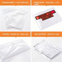Enveloppe personnalisée pour liste de colisage, autocollante, étanche, pochette transparente pour documents, pour factures d'expédition et étiquettes de colis