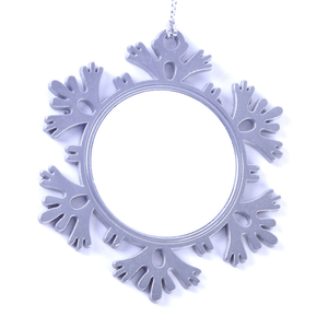 Adornos Navideños Personalizados de Metal para Sublimación, Copos de Nieve para Decoración de Árboles de Navidad - Product Image 5